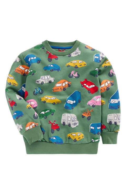 Kids' Traffic Print Cotton Sweatshirt (Toddler & Little Kid)