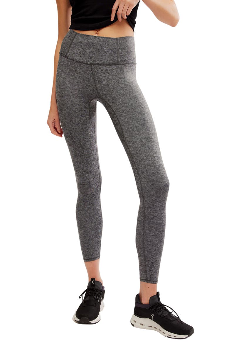 FP Movement Never Better Heathered Leggings, Main, color, BLACK HEATHER