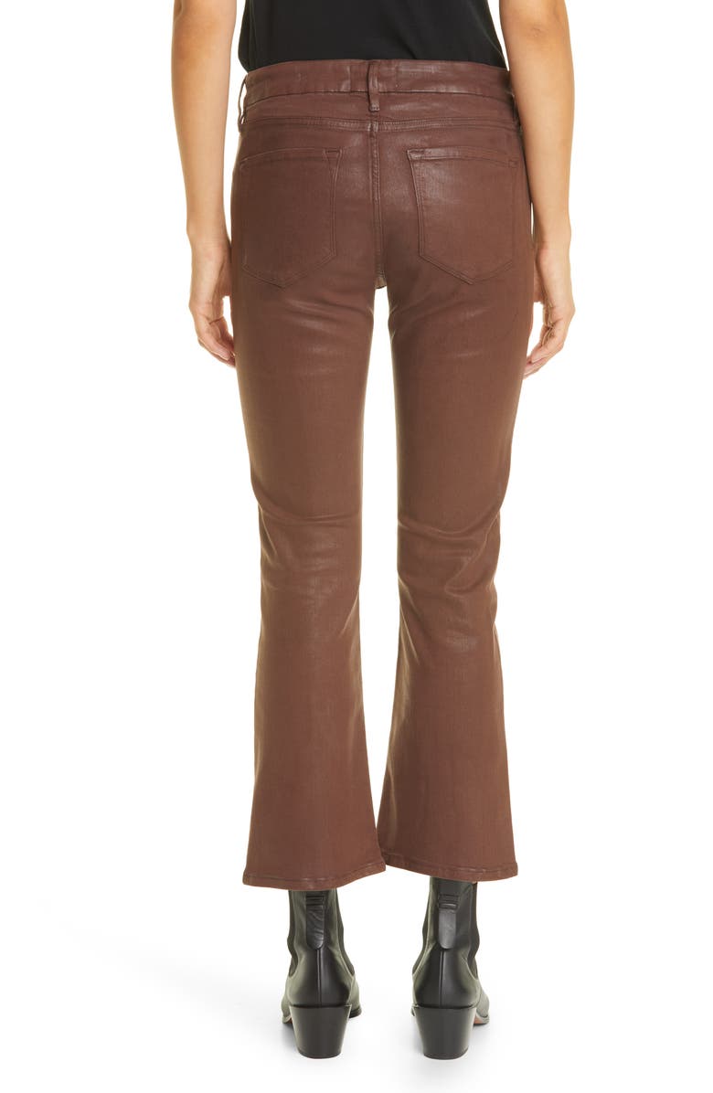 FRAME Le Crop Coated Mini Bootcut Jeans, Alternate, color, 