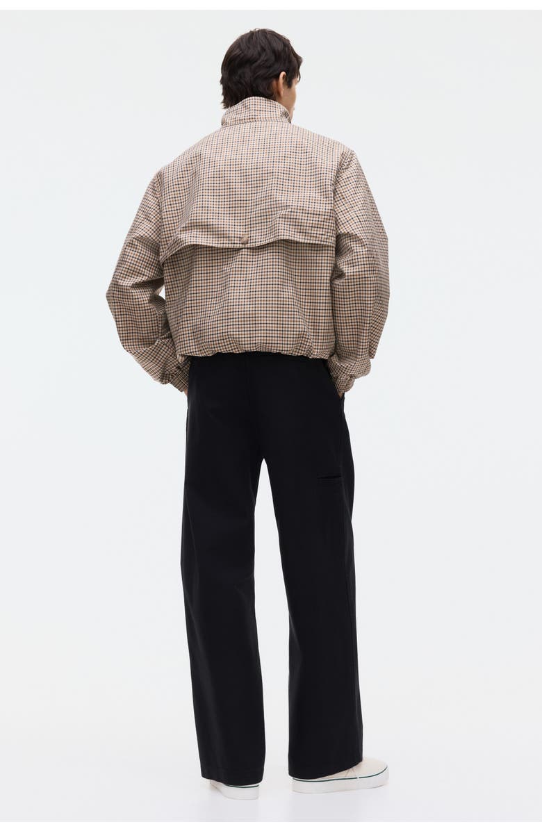 H&M Loose Fit Cotton Chinos, Alternate, color, Black