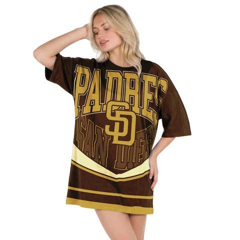 Women's Concepts Sport Brown San Diego Padres Mosaic Knit Nightdress