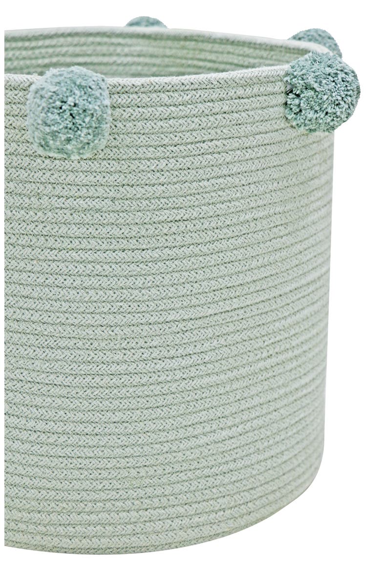 Pompom Basket, Alternate, color, BLUE SAGE