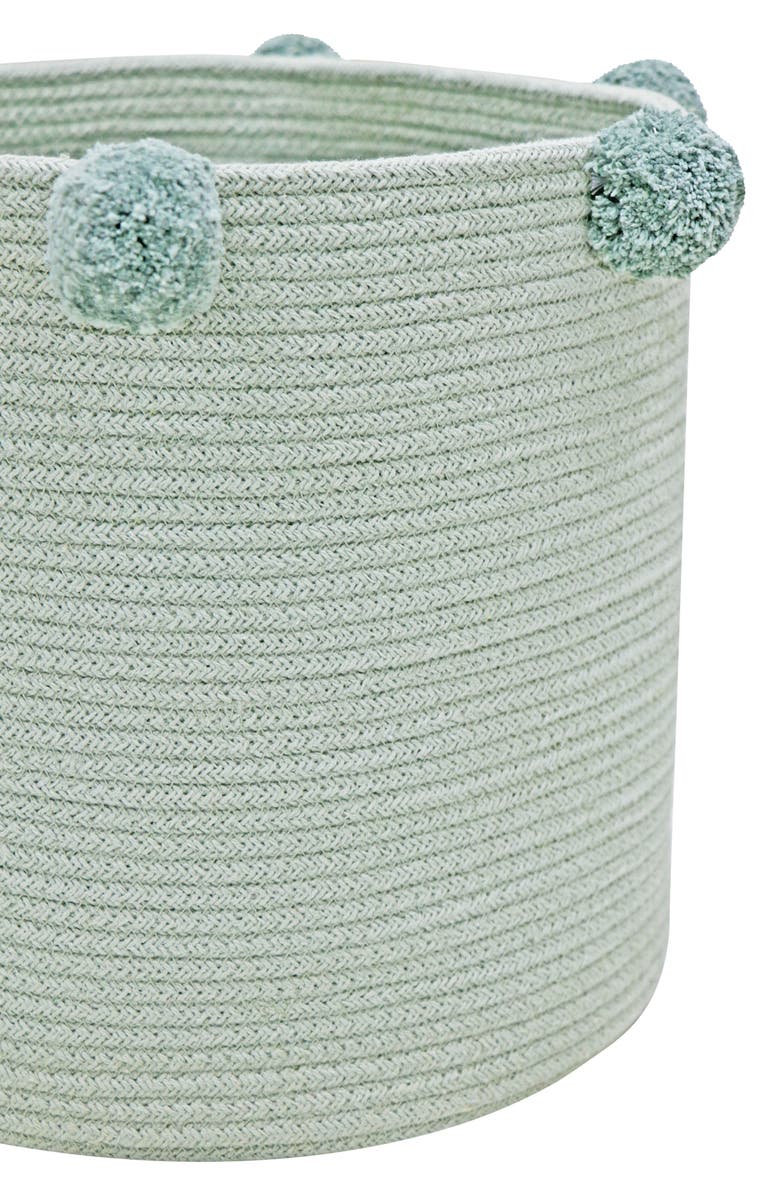 Lorena Canals Pompom Basket, Alternate, color, Blue Sage