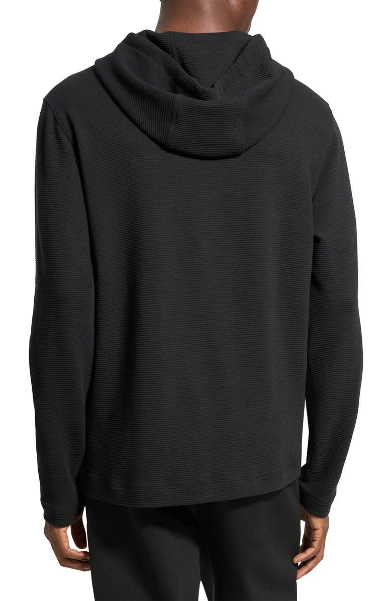 Theory Delroy Studio Textured Hoodie, Alternate, color, Black - 001