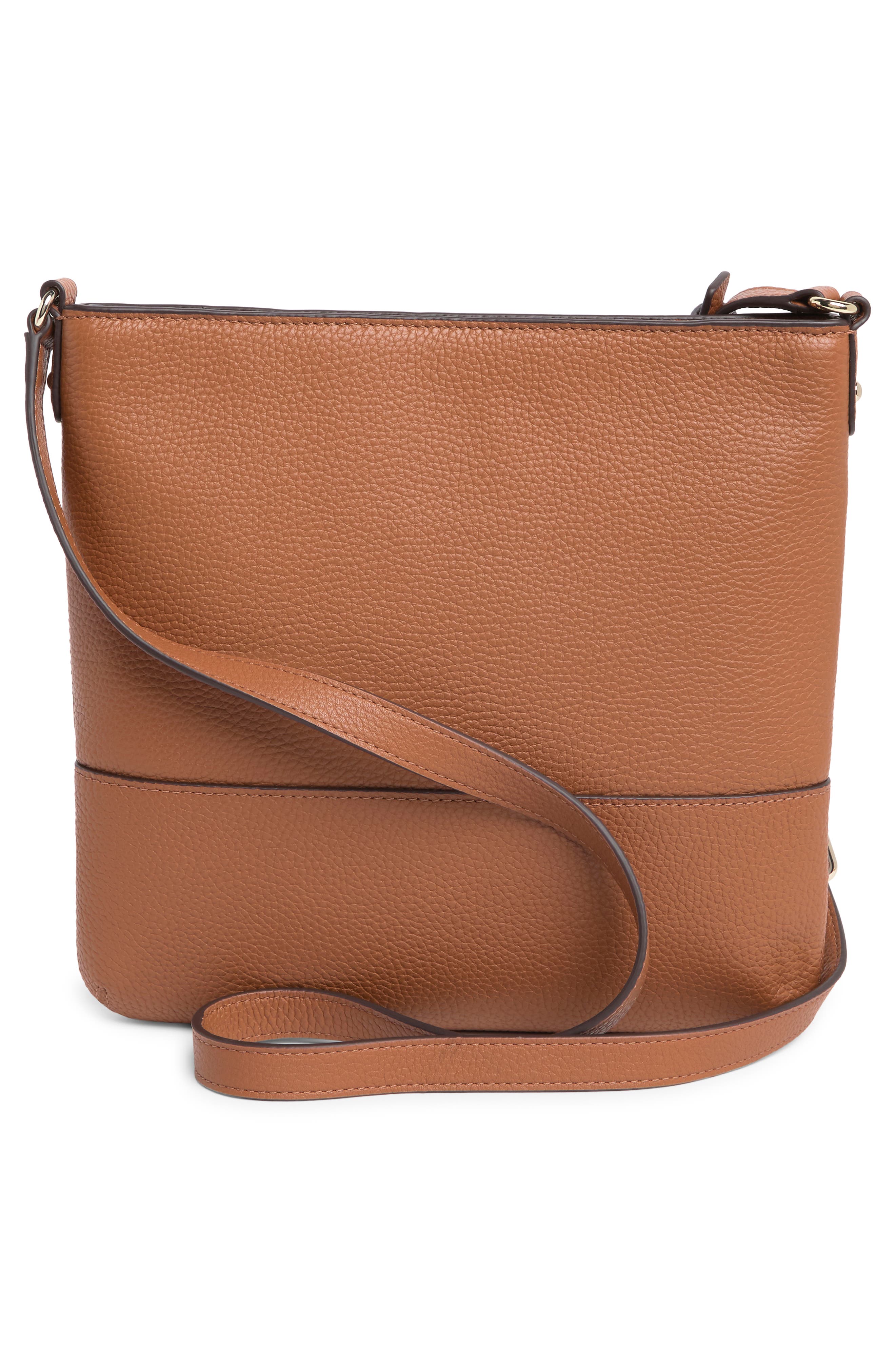 southport avenue cora crossbody bag, Alternate, color, WARM GINGERBREAD