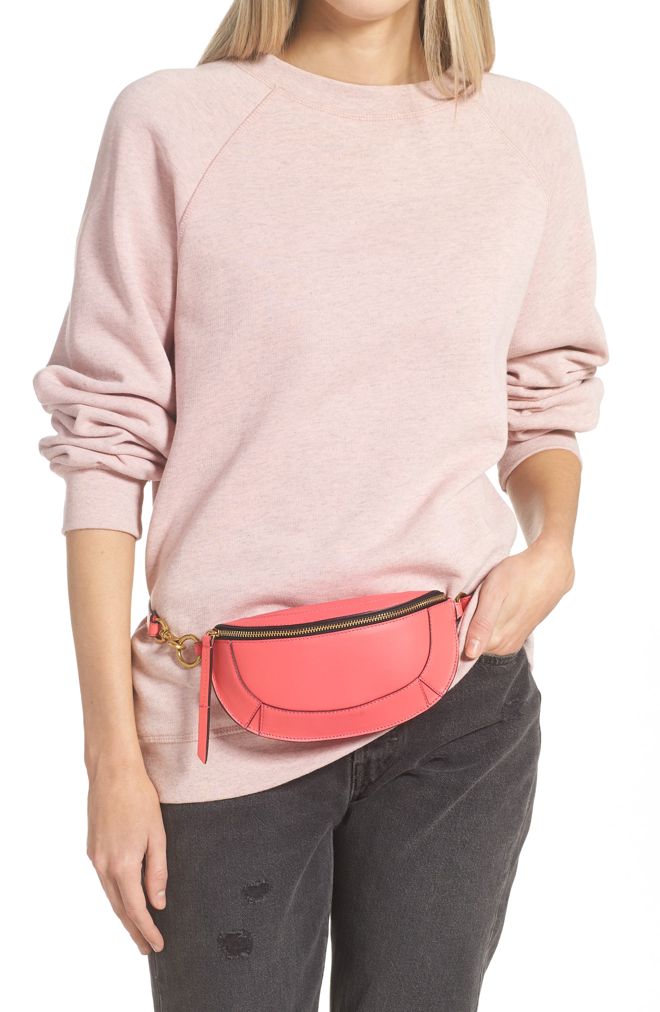 Isabel Marant Skana Leather Crossbody Bag, Alternate, color, 