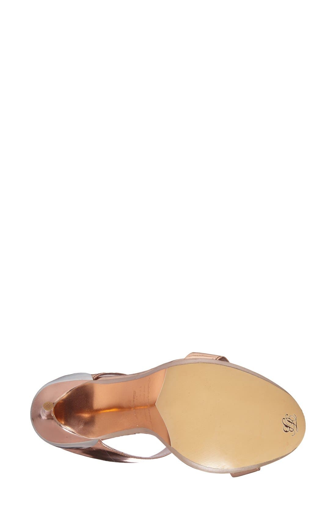 'Chablise' Sandal, Alternate, color, ROSE GOLD