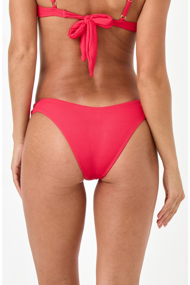 Ribbed Rocky Classic Bikini Bottoms, Alternate, color, POUT