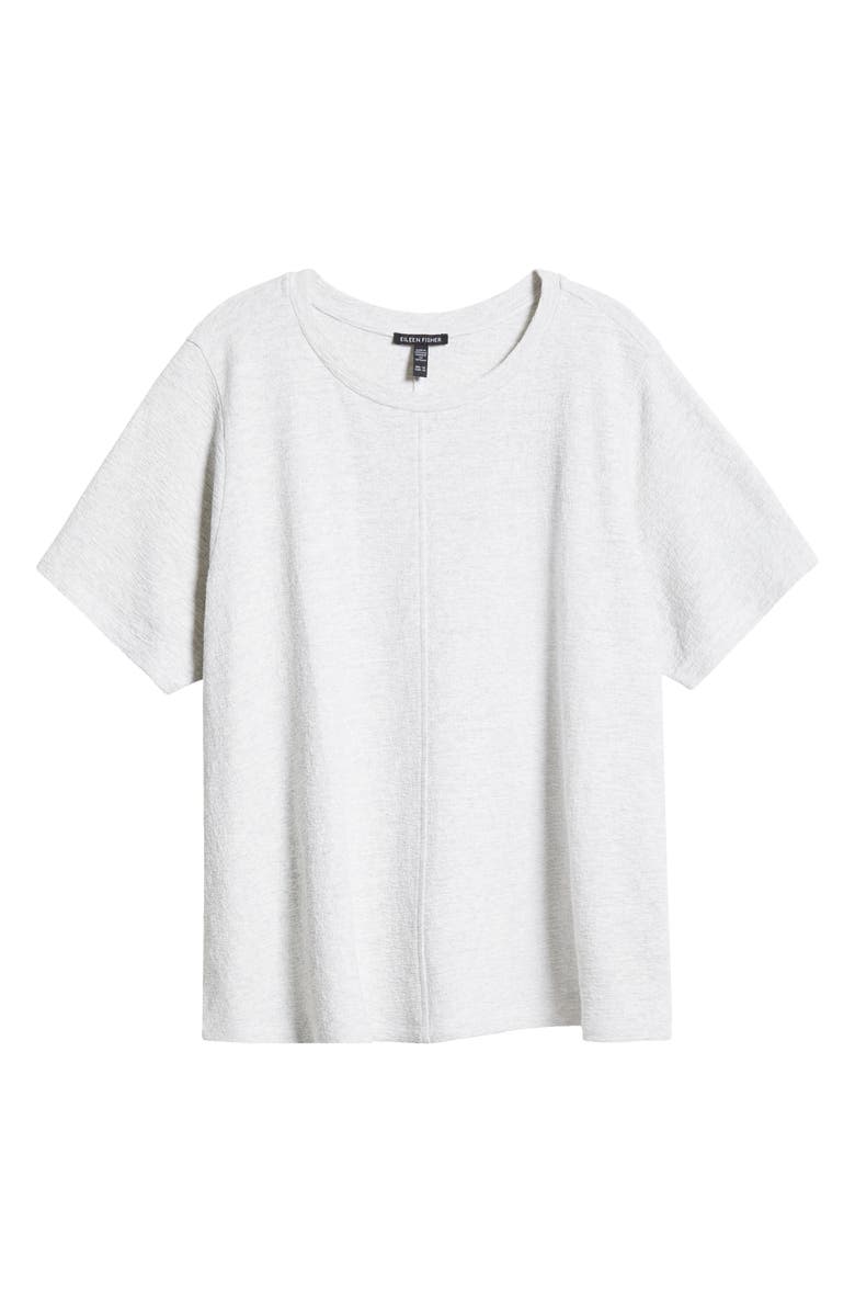 Eileen Fisher Crewneck Organic Cotton T-Shirt, Alternate, color, Sea Salt