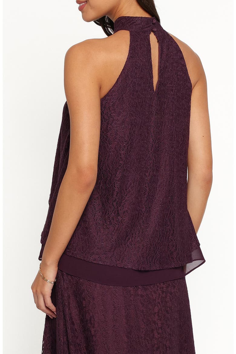 Tracy Halter Lace Top, Alternate, color, PLUM LACE