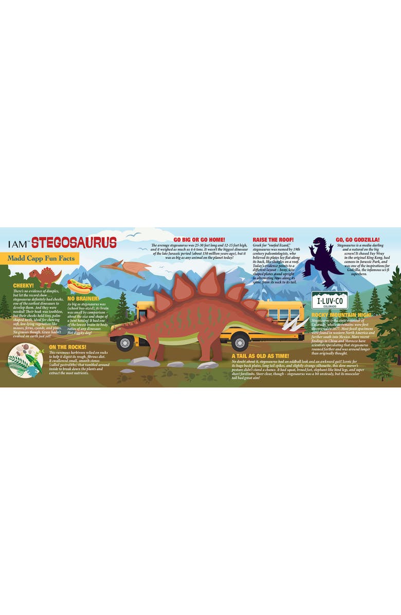 Madd Capp Stegosaurus 100 Piece Jigsaw Puzzle, Alternate, color, Multicolored