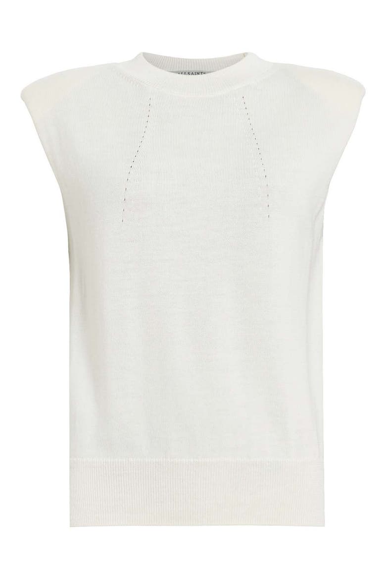 Kayla Cap Sleeve Merino Wool Sweater, Alternate, color, CHALK WHITE