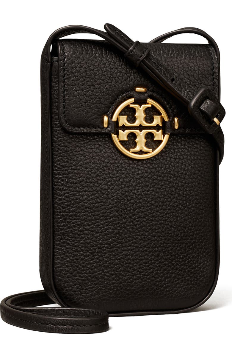 Tory Burch Miller Leather Phone Crossbody Bag, Alternate, color,