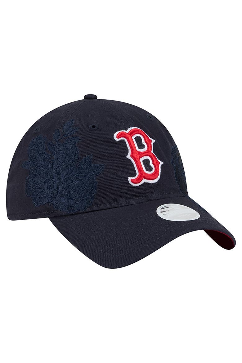 Women's New Era Navy Boston Red Sox Roses 9TWENTY Adjustable Hat, Alternate, color, Navy