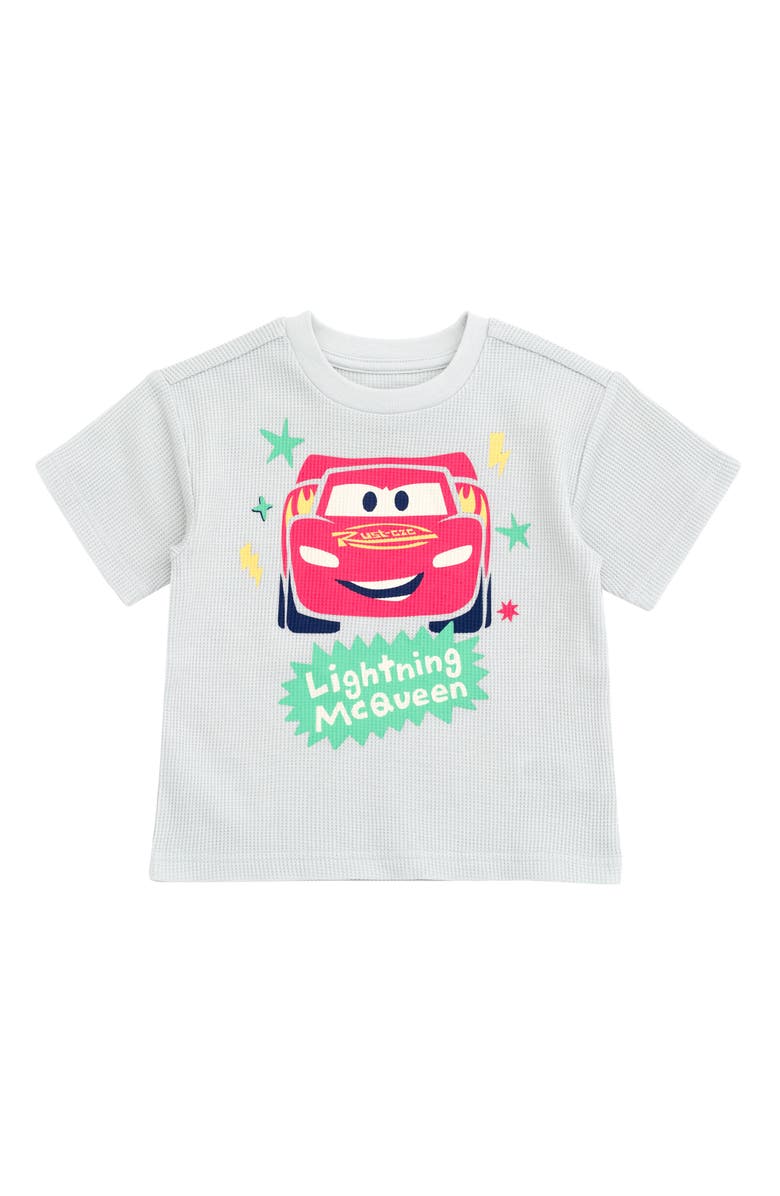 Disney Pixar 2-Piece T-Shirt and Shorts Set, Alternate, color, Mcqueen Light Grey