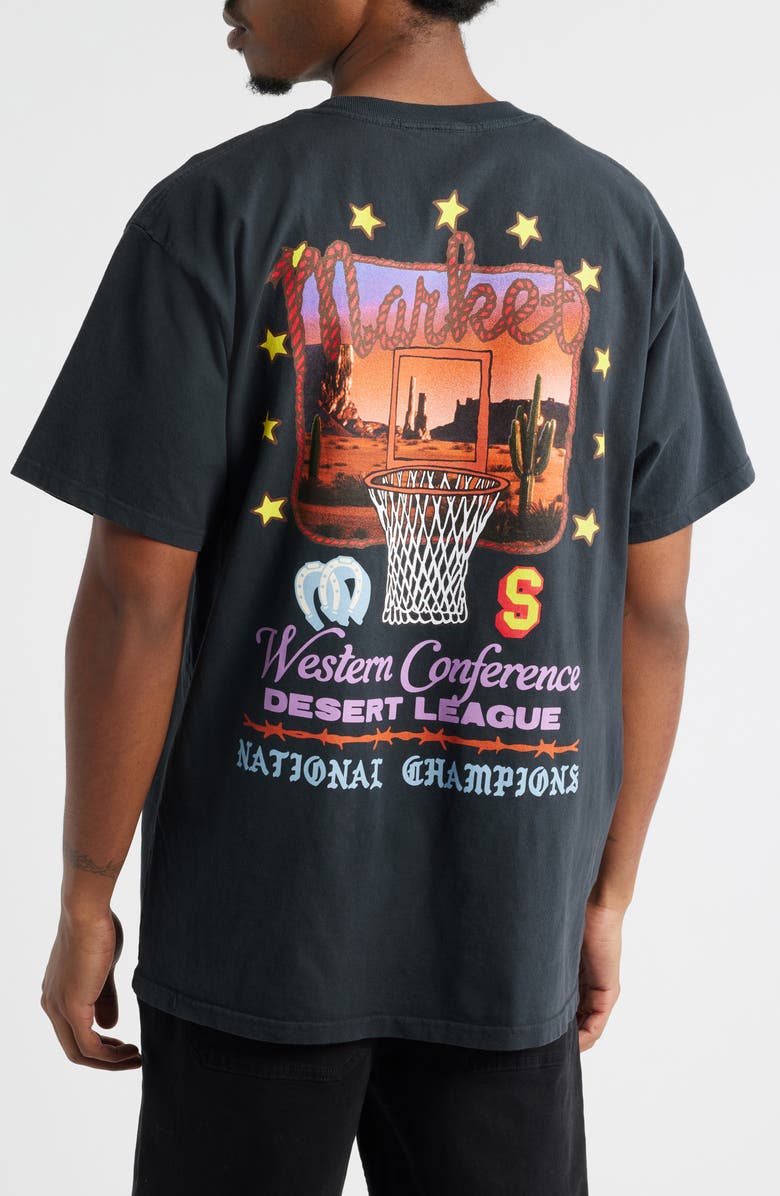 MARKET Desert League Cotton Graphic T-Shirt, Alternate, color, Pirate-Black