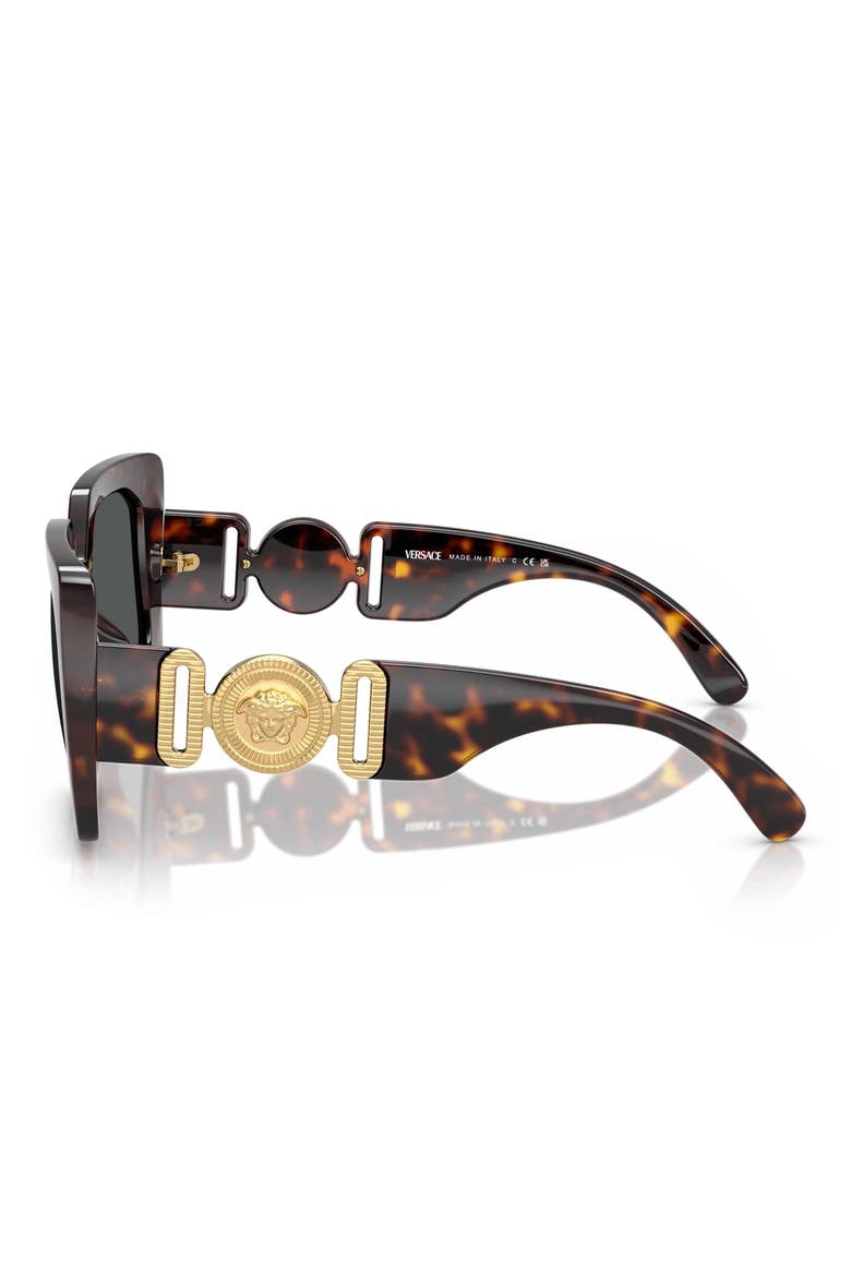55mm Square Sunglasses, Alternate, color, HAVANA