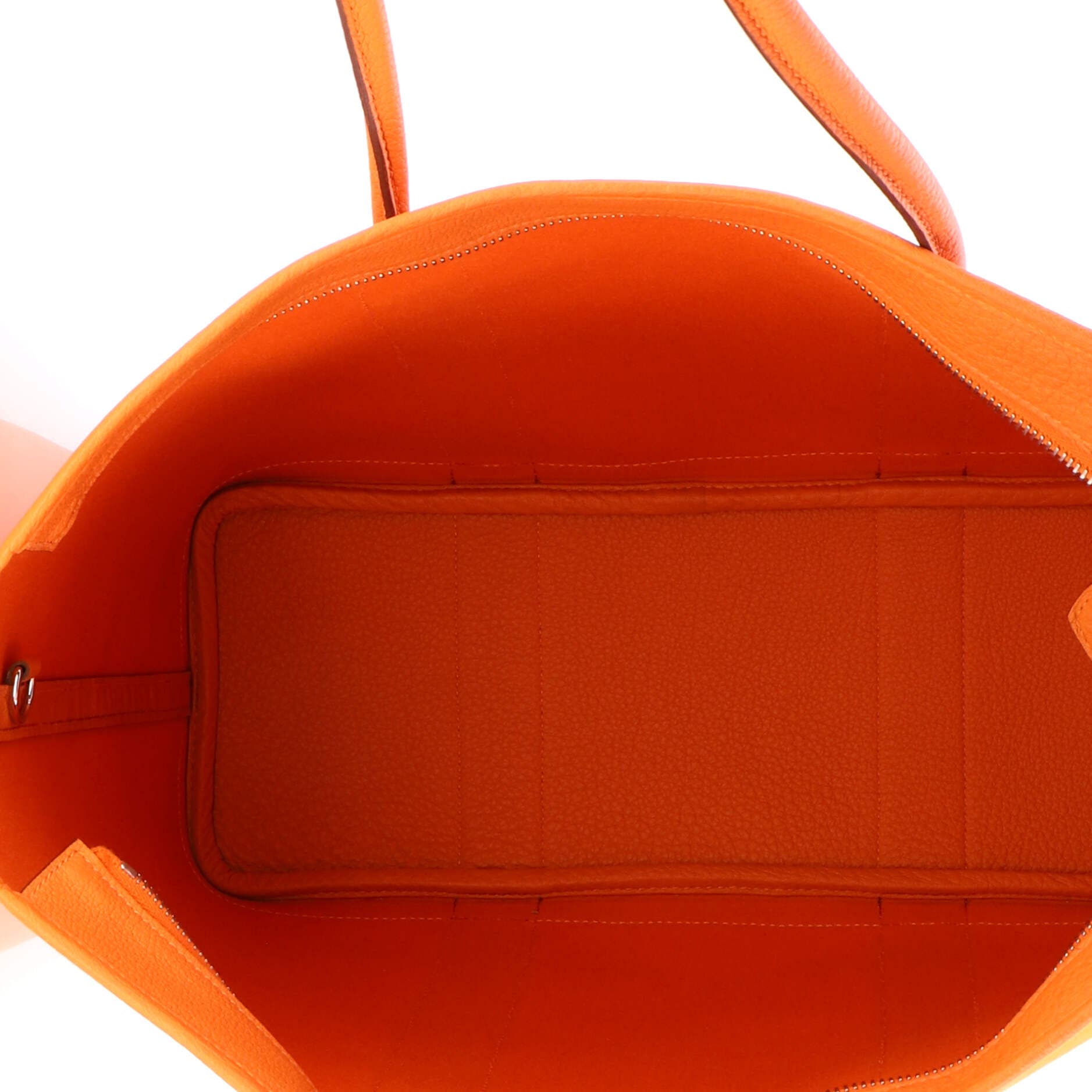 Garden Party Zip Tote Toile and Leather 36, Alternate, color, Orange H