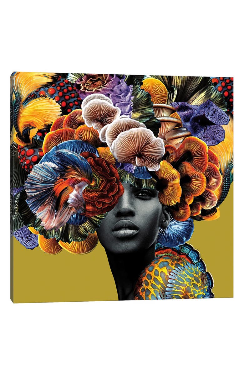 iCanvas Good Hair by Lolita Lorenzo Canvas Wall Art, Main, color, Multi