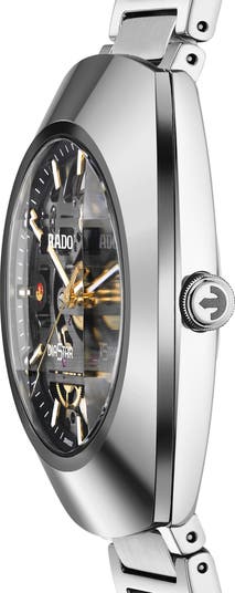 RADO Diastar Skeleton Automatic Bracelet Watch, 38mm | Nordstrom