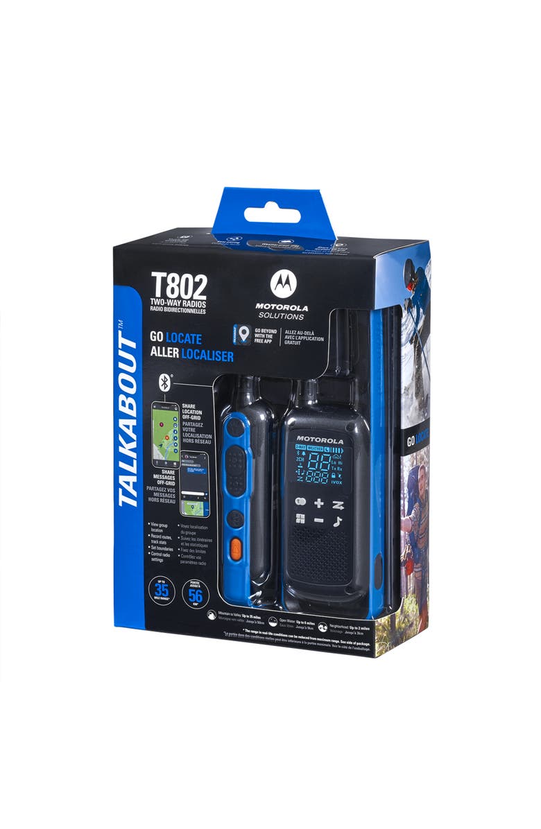 Motorola Solutions TalkAbout T802 License-Free Family Radios, 2-Pack, Main, color, Blue