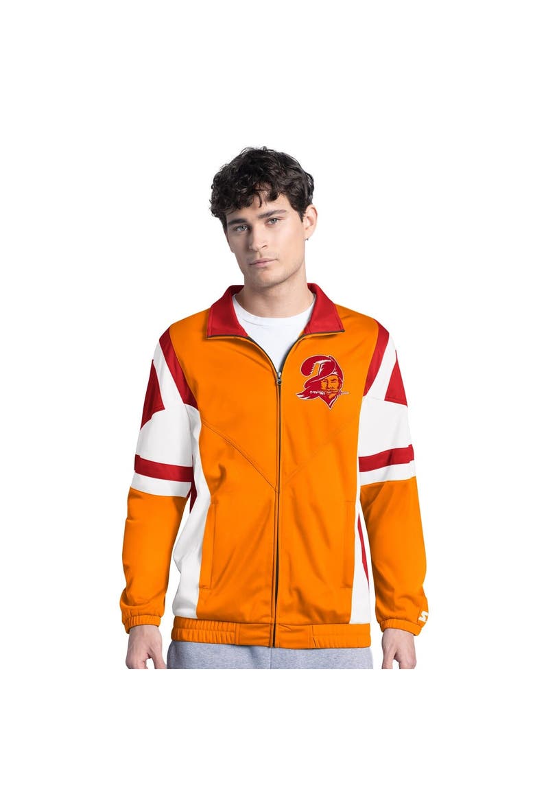 Men's Starter  Orange Tampa Bay Buccaneers Contender Vintage Logo Full-Zip Track Jacket, Main, color, Orange