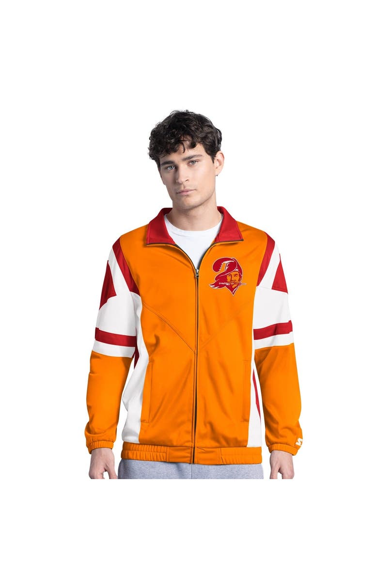 STARTER Men's Starter Orange Tampa Bay Buccaneers Contender Vintage Logo Full-Zip Track Jacket, Main, color, Orange