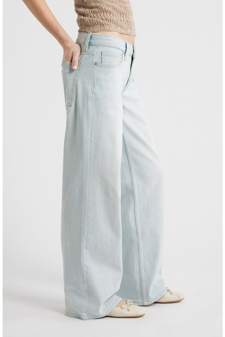 Low Rise Baggy Wide Leg Jeans, Alternate, color, SUNSET WASH