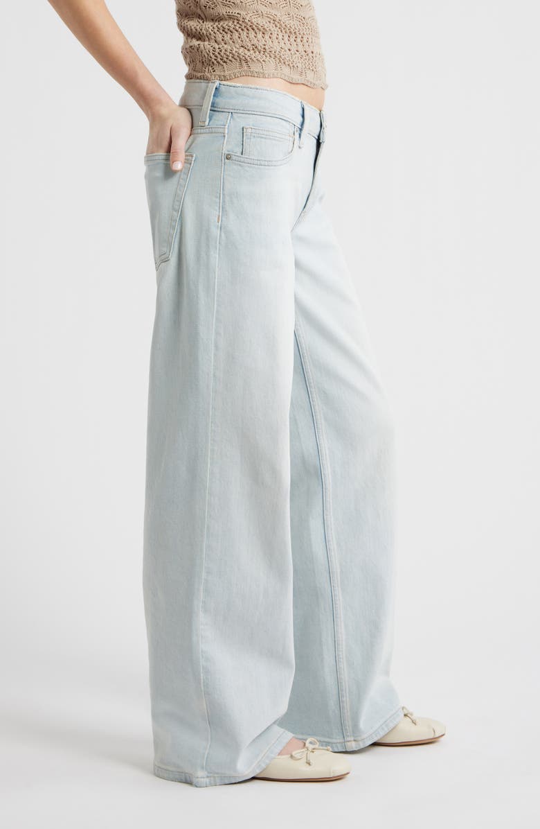 BP. Low Rise Baggy Wide Leg Jeans, Alternate, color, Sunset Wash