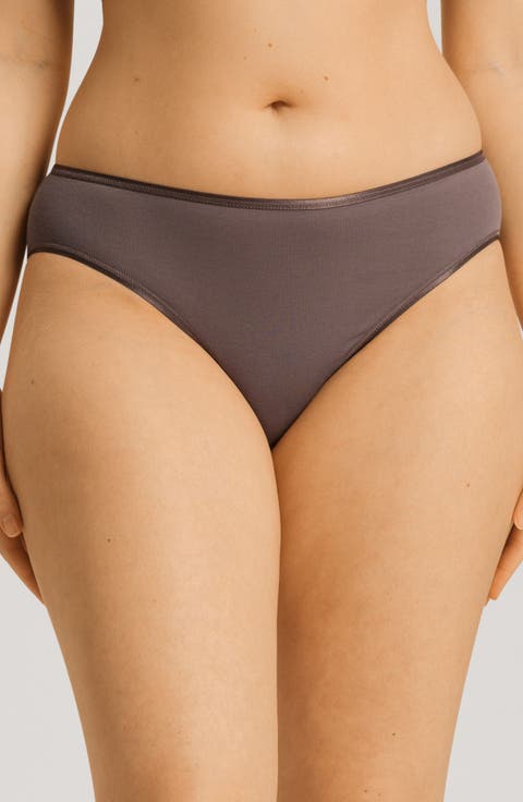 Seamless Cotton High Cut Briefs