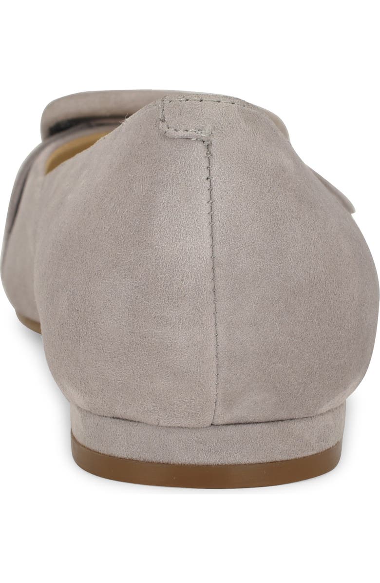 Nine West Jesike Pointed Toe Flat, Alternate, color, Light Grey