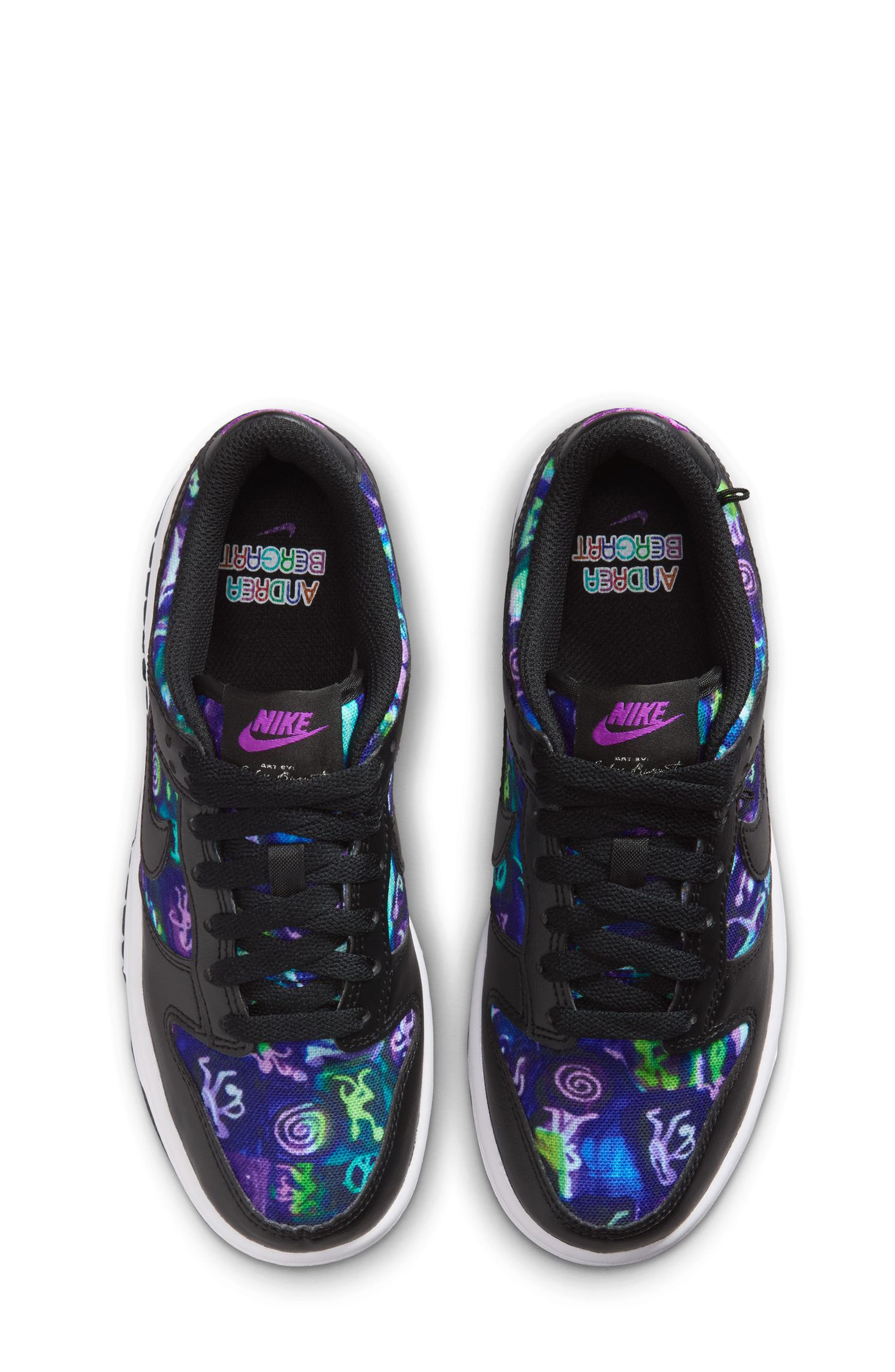 Kids' Dunk Low Basketball Sneaker, Alternate, color, 900 MLTCLR/BLACK