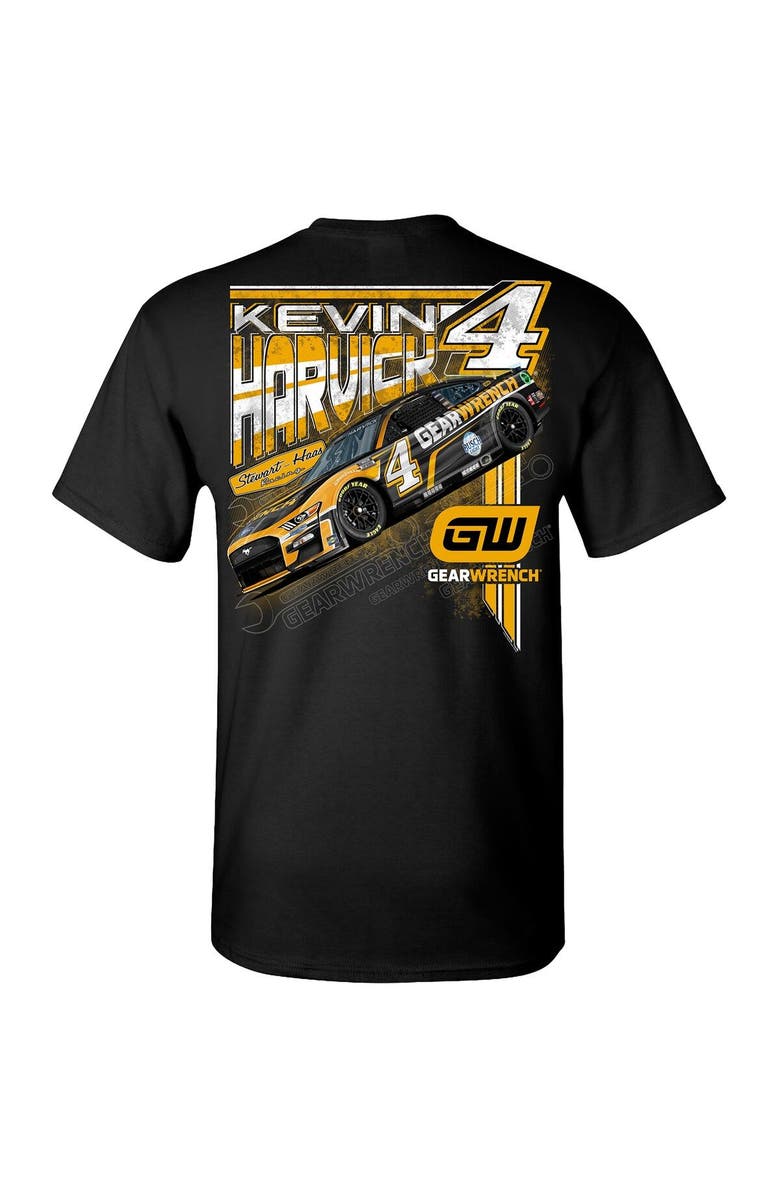 STEWART-HAAS RACING Men's Stewart-Haas Racing Team Collection Black Kevin Harvick Car T-Shirt, Alternate, color, 