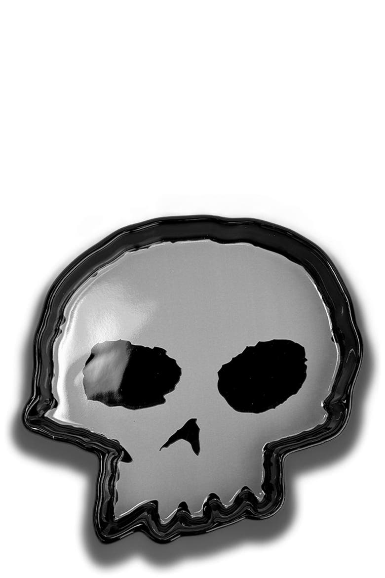 X Zero Skateboards Ceramic Tray, Main, color, BLACK