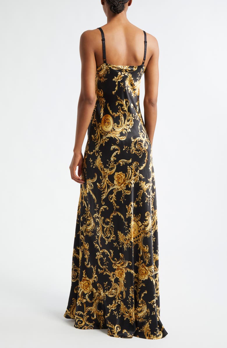 L'AGENCE Venice Cowl Neck Silk Gown, Alternate, color, 