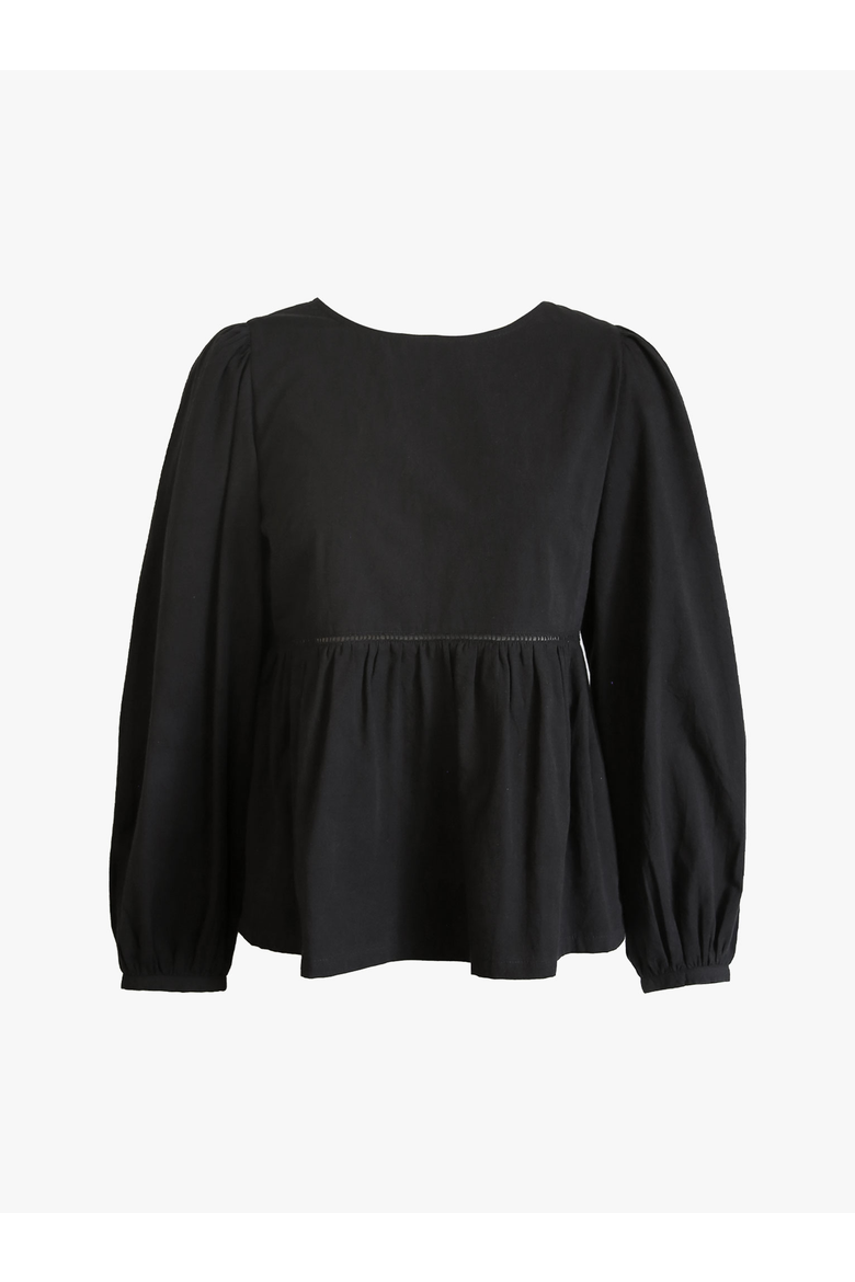 Lauren Babydoll Top, Alternate, color, Black