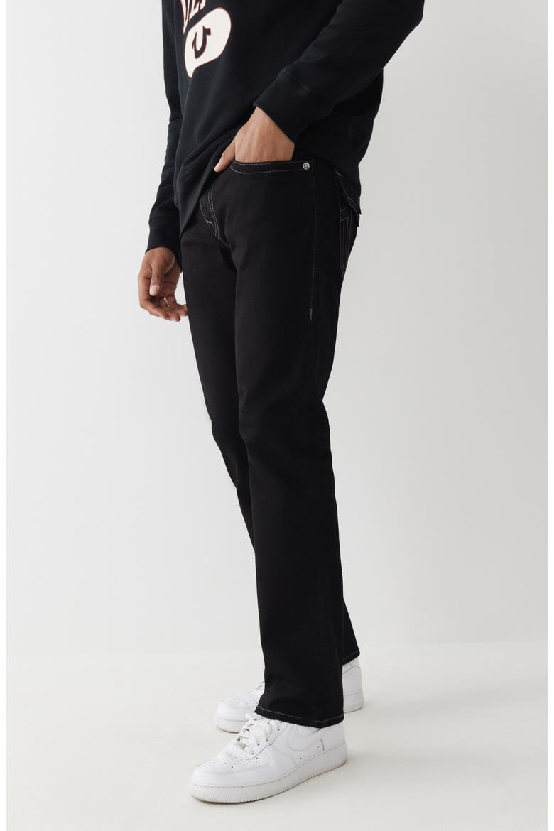 Ricky Flat Pocket Straight Jeans, Alternate, color, 2SB BODY RINSE BLACK