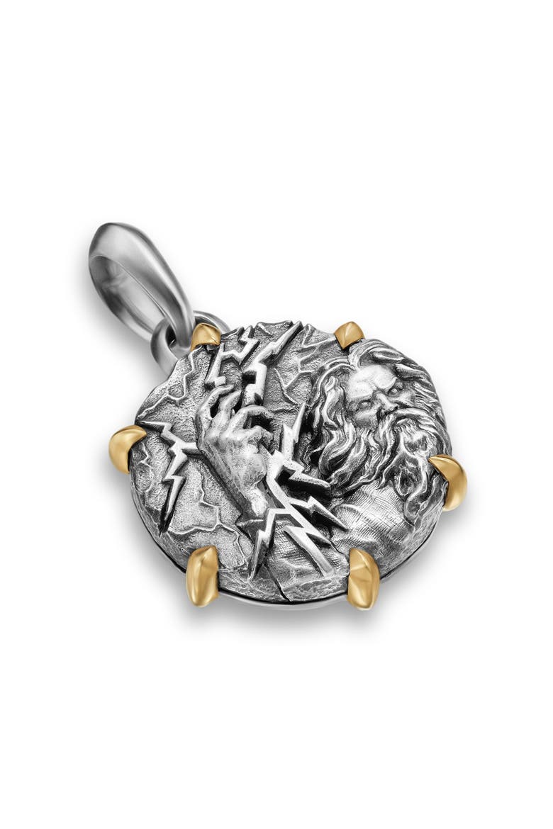 Zeus Amulet Enhancer, Main, color, SILVER