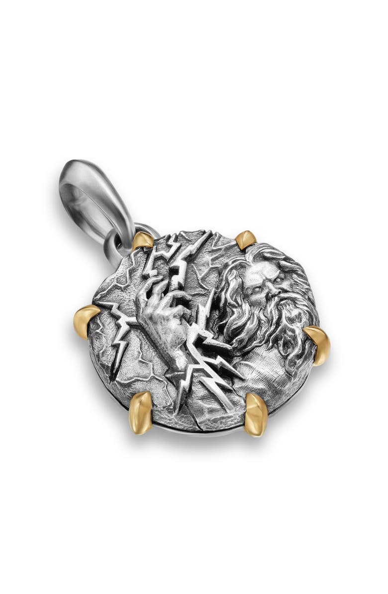 David Yurman Zeus Amulet Enhancer, Main, color, Silver