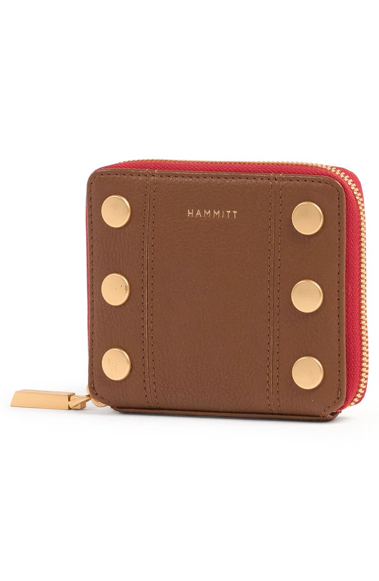 HAMMITT 5 North Wallet, Alternate, color, Mahogany/ Brushed Gold