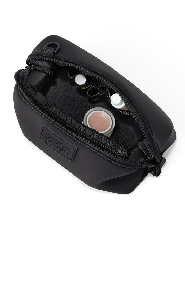 Dagne Dover Hunter Small Neoprene Toiletry Bag, Alternate, color, Onyx