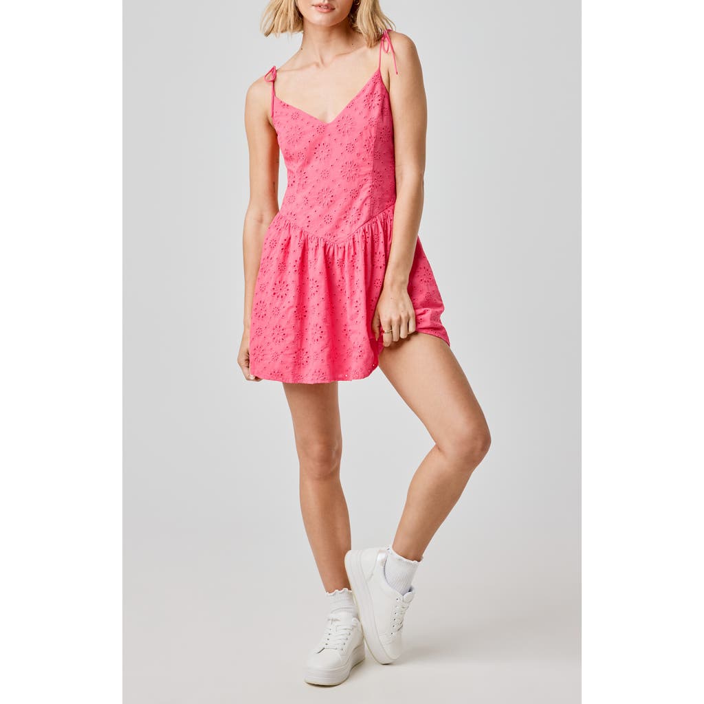 Florence By Mills Eyelet Cotton Mini Sundress