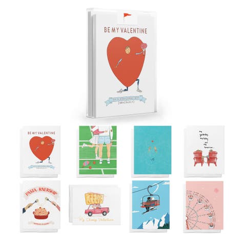 8ct. Assorted Valentine's Day Friendship Greeting Card Pack Sets