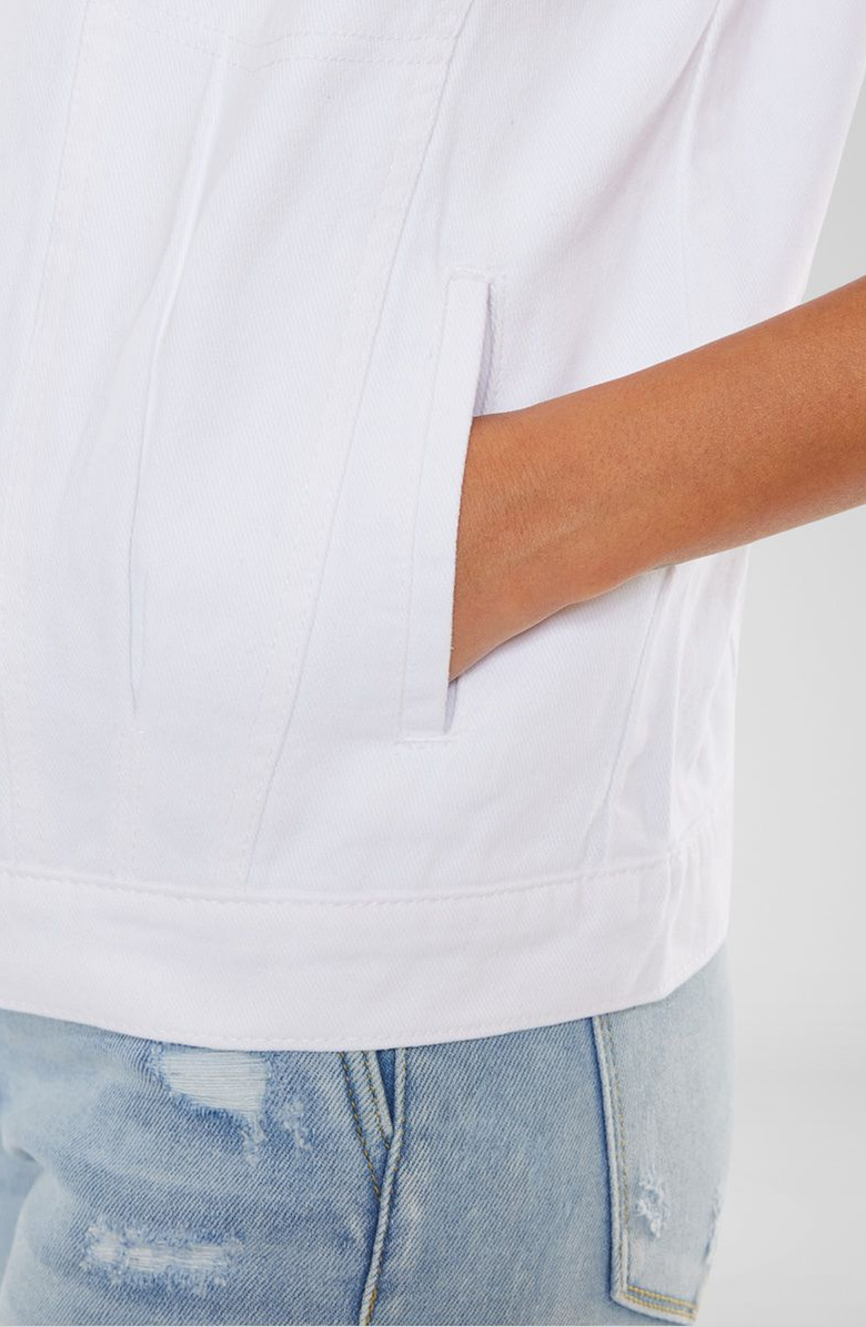 KanCan Joey Oversized 80's Vest, Alternate, color, White