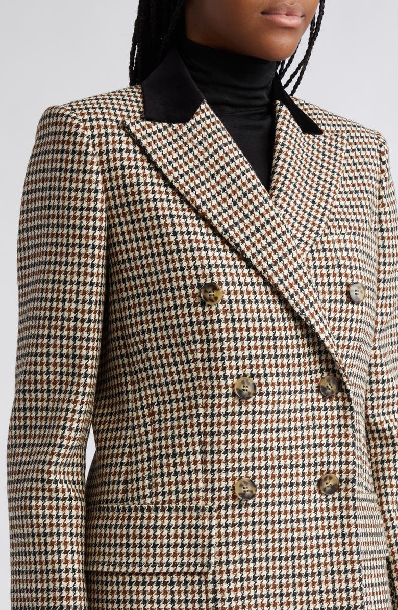 Reiss Cici Houndstooth Check Wool Jacket, Alternate, color,