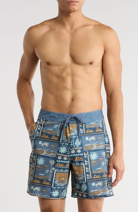 Hawaii Sunset Swim Trunks