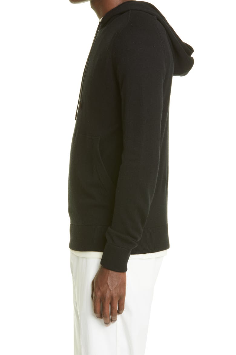 Premium Cashmere Hoodie, Alternate, color, BLACK