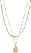 Nordstrom Demi Fine Set of 2 Shell & Freshwater Pearl Necklace