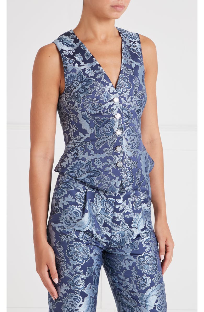 Temperley London Francis Suit Vest, Alternate, color, Navy