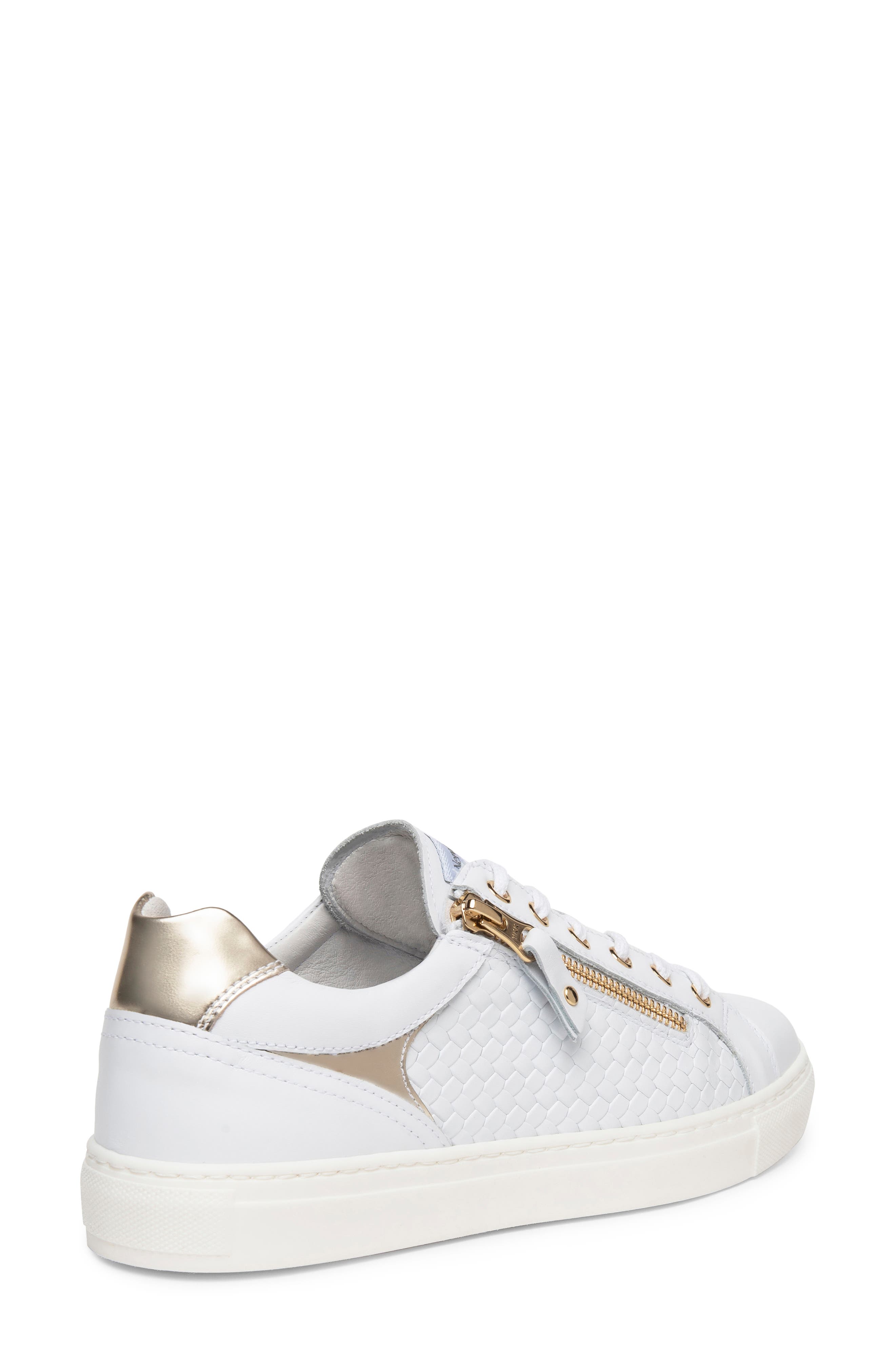 NeroGiardini Basketweave Side Zip Sneaker, Alternate, color, 